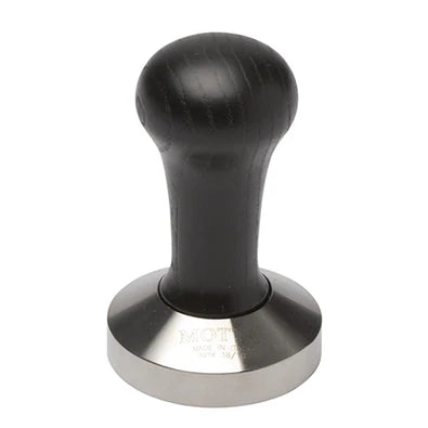 Motta tamper zwart – RVS met houten handvat (58 mm)