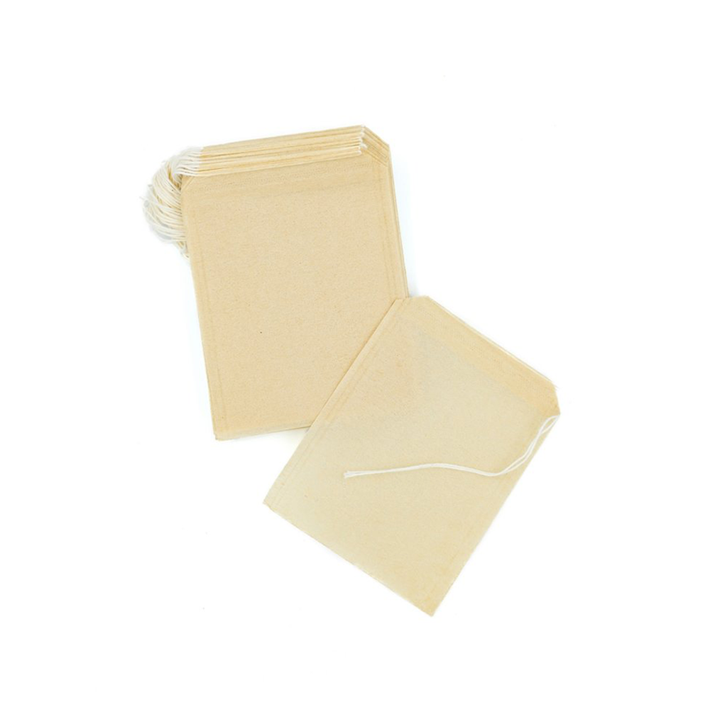 Papieren theefilters met trekkoord - 50 stuks