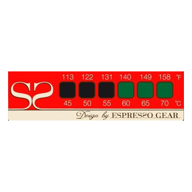 Espresso gear thermometersticker – Perfecte melktemperatuur in één oogopslag