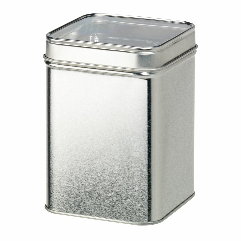 Theeblik 100 gram met venster