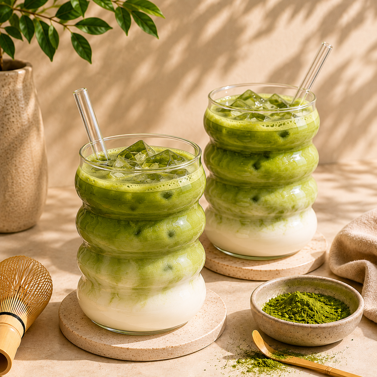 Barn's Matcha Glazenset – Set van 2